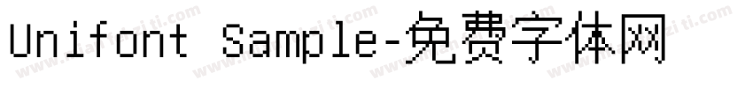 Unifont Sample字体转换